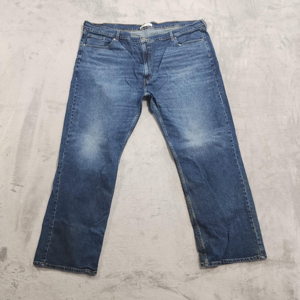 Signature By Levi Strauss Jeans Mens 48x32 Blue Relaxed Straight Big Tall Denim